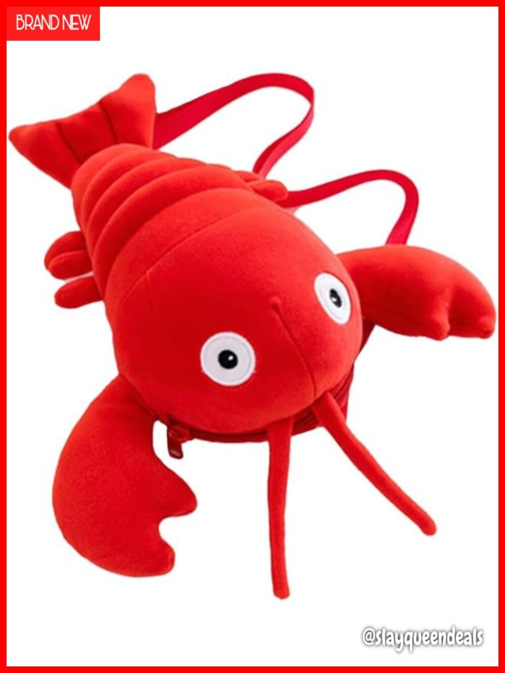 Plush Lobster Shoulder Bag Kawaii Animal Crossbody Purse Mini Backpack